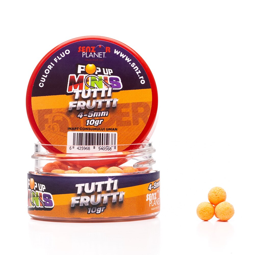 Pop-Up Minis, Aroma Tutti Frutti, Diametru 4-5mm, Cutie de 10g